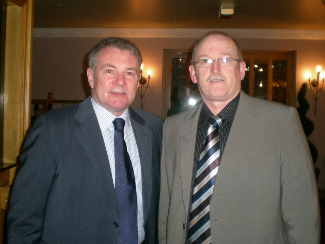 Ray Houghton and the Chairman.