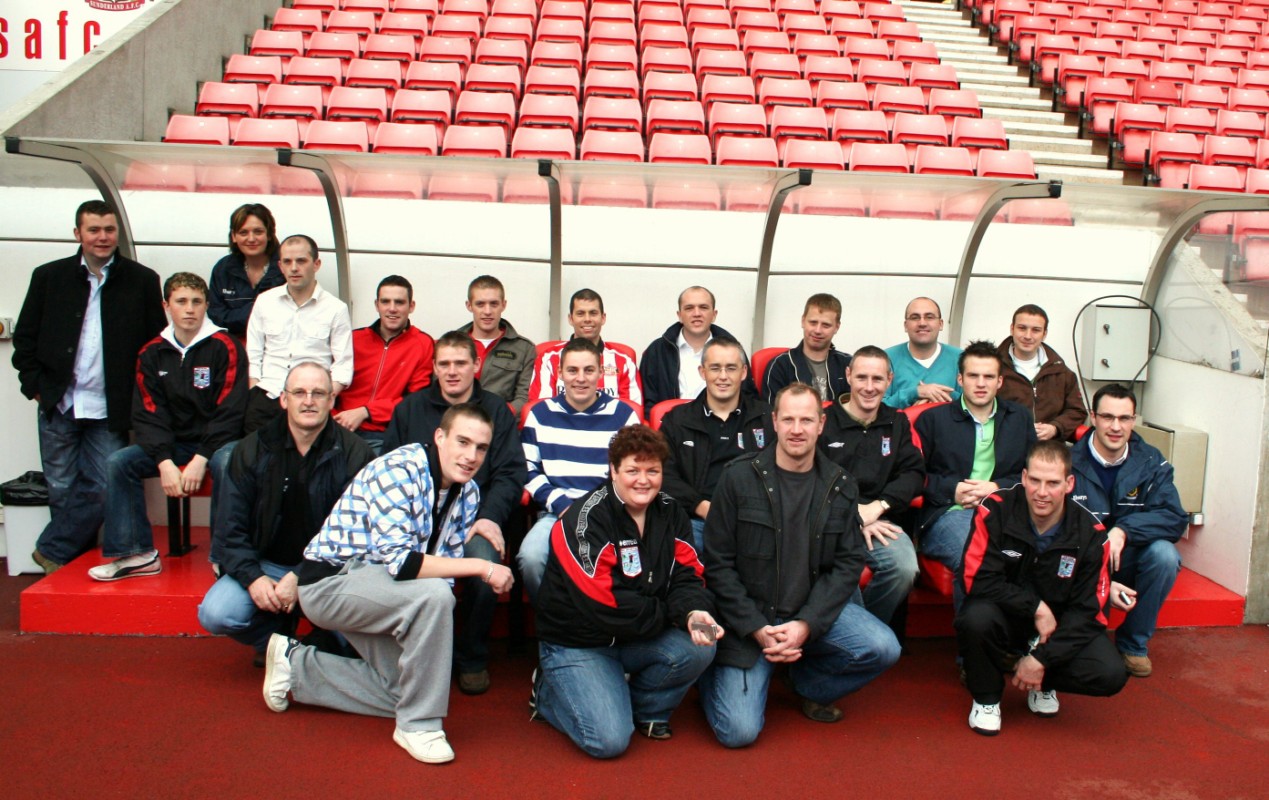 Iorras Aontaithe on there last trip to the Stadium of Light.