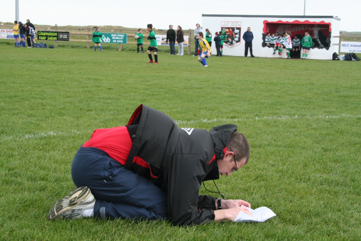 Windy conditions for Des in the office